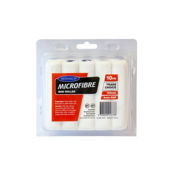 Monarch Microfibre Mini Roller Covers 100mm