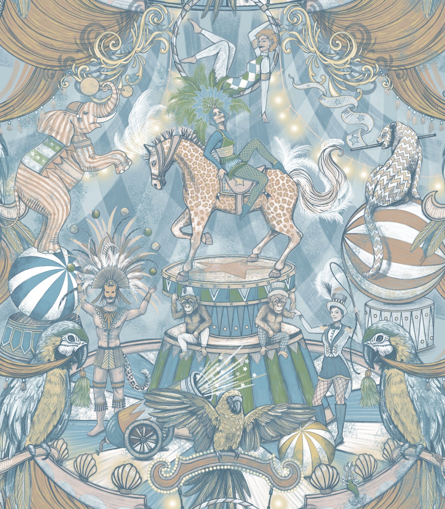 BRAND MCKENZIE Wallpaper Pattern No BMCF003/06B - Funfair
