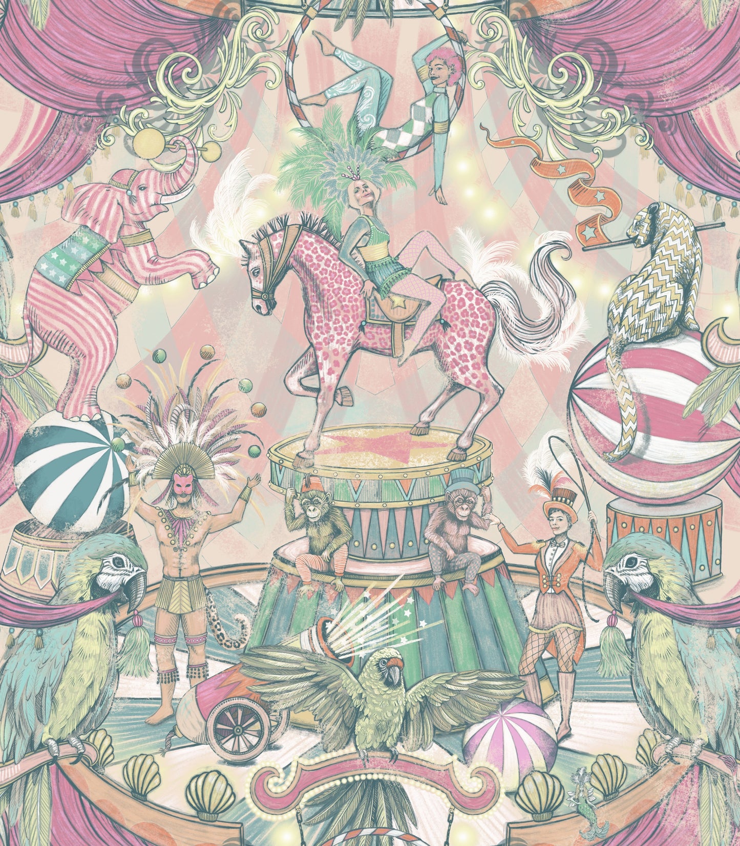 BRAND MCKENZIE Wallpaper Pattern No BMCF003/06C - Funfair