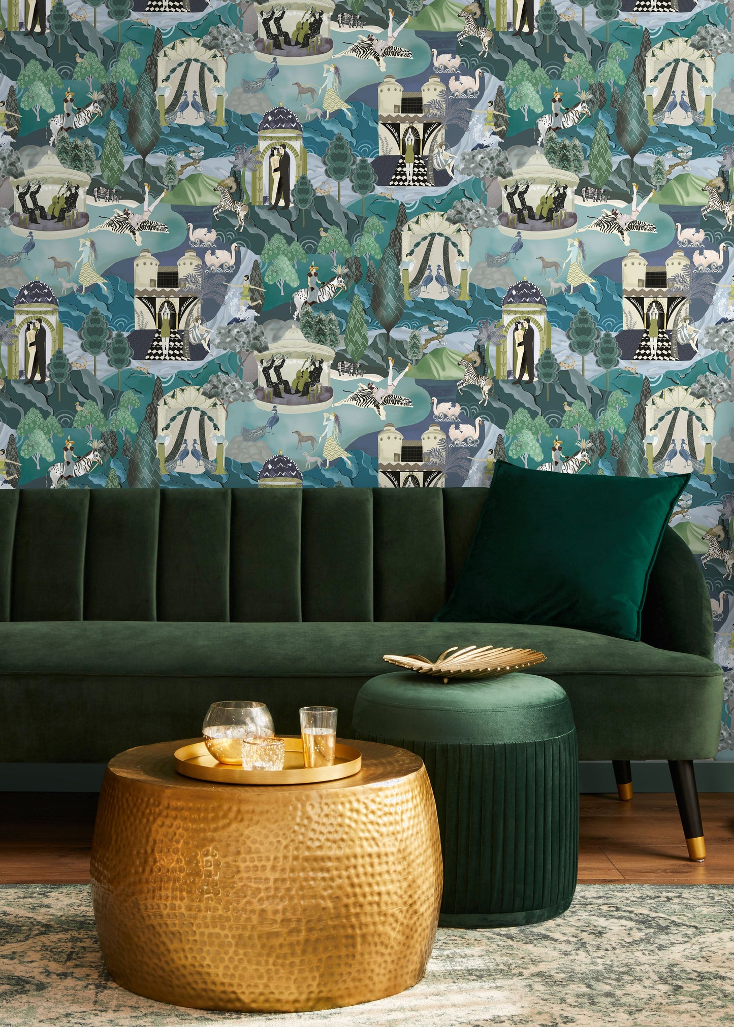 BRAND MCKENZIE Wallpaper Pattern No BMHD002/10A - The Art Deco Hills