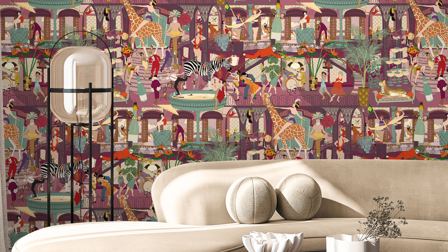BRAND MCKENZIE Wallpaper Pattern No BMGI006/06B - Mayhem Mansion