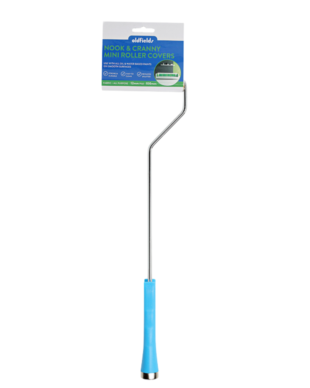 Nook & Cranny Long Handle Mini Roller Cover 12mm Nap 100m