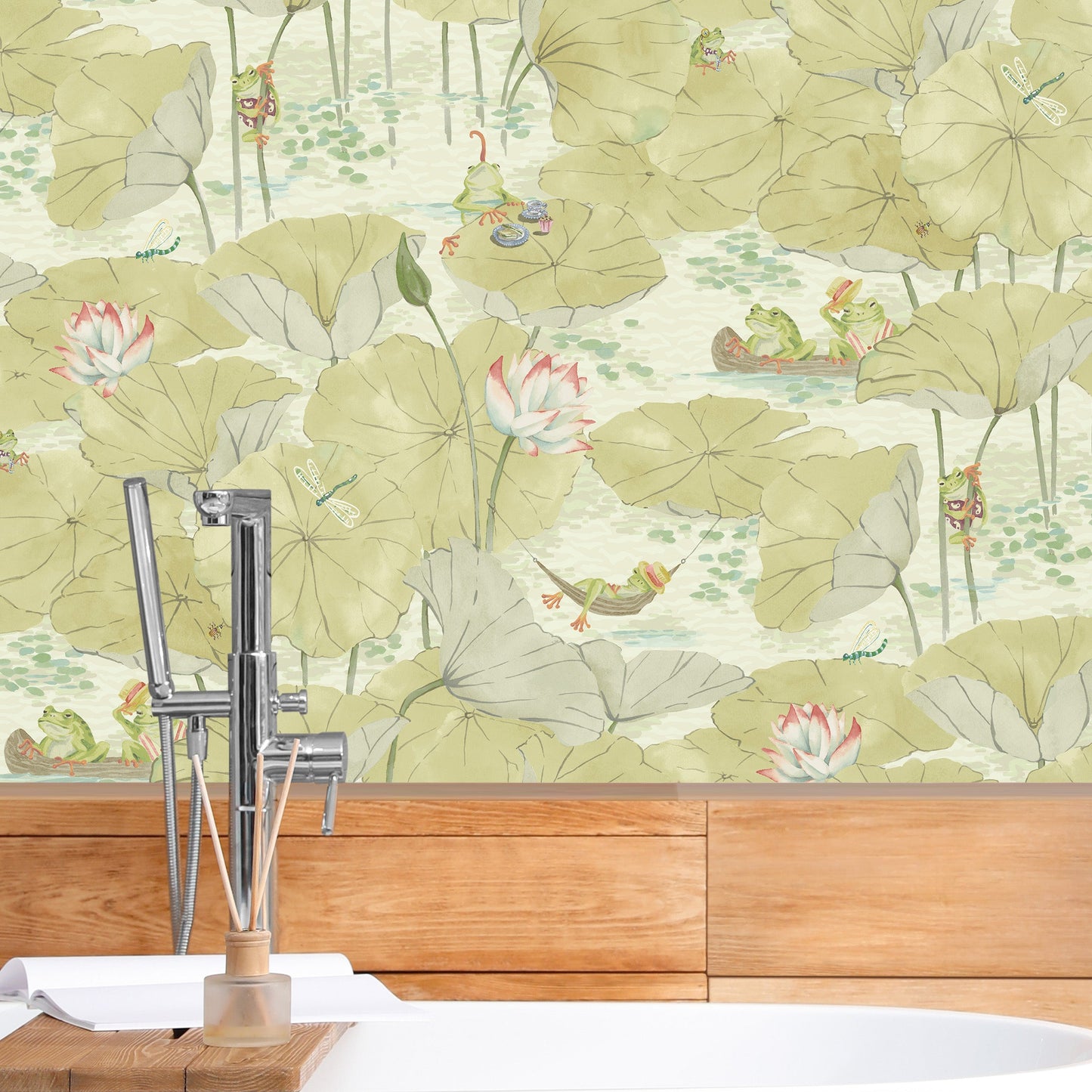 BRAND MCKENZIE Wallpaper Pattern No BMWL005/07B - Pond Life