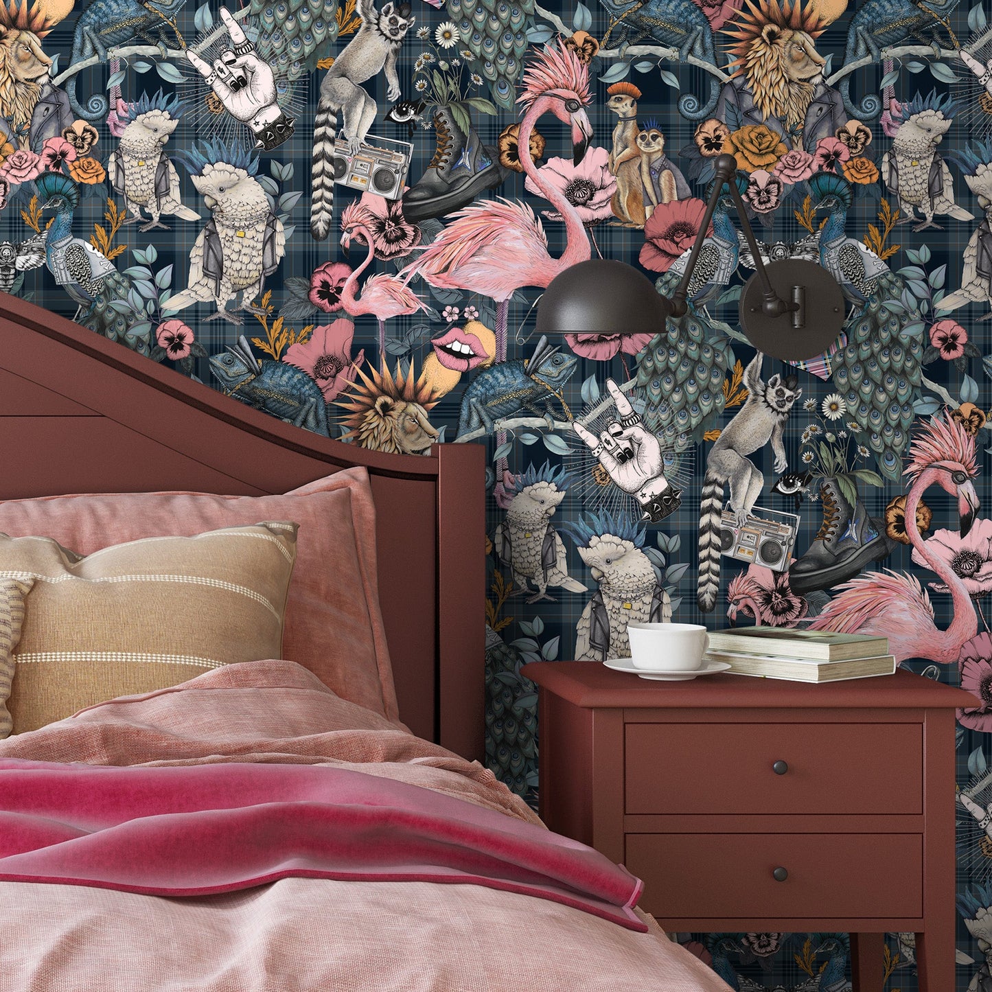 BRAND MCKENZIE Wallpaper Pattern No BMWL005/08A - Punk Rocks
