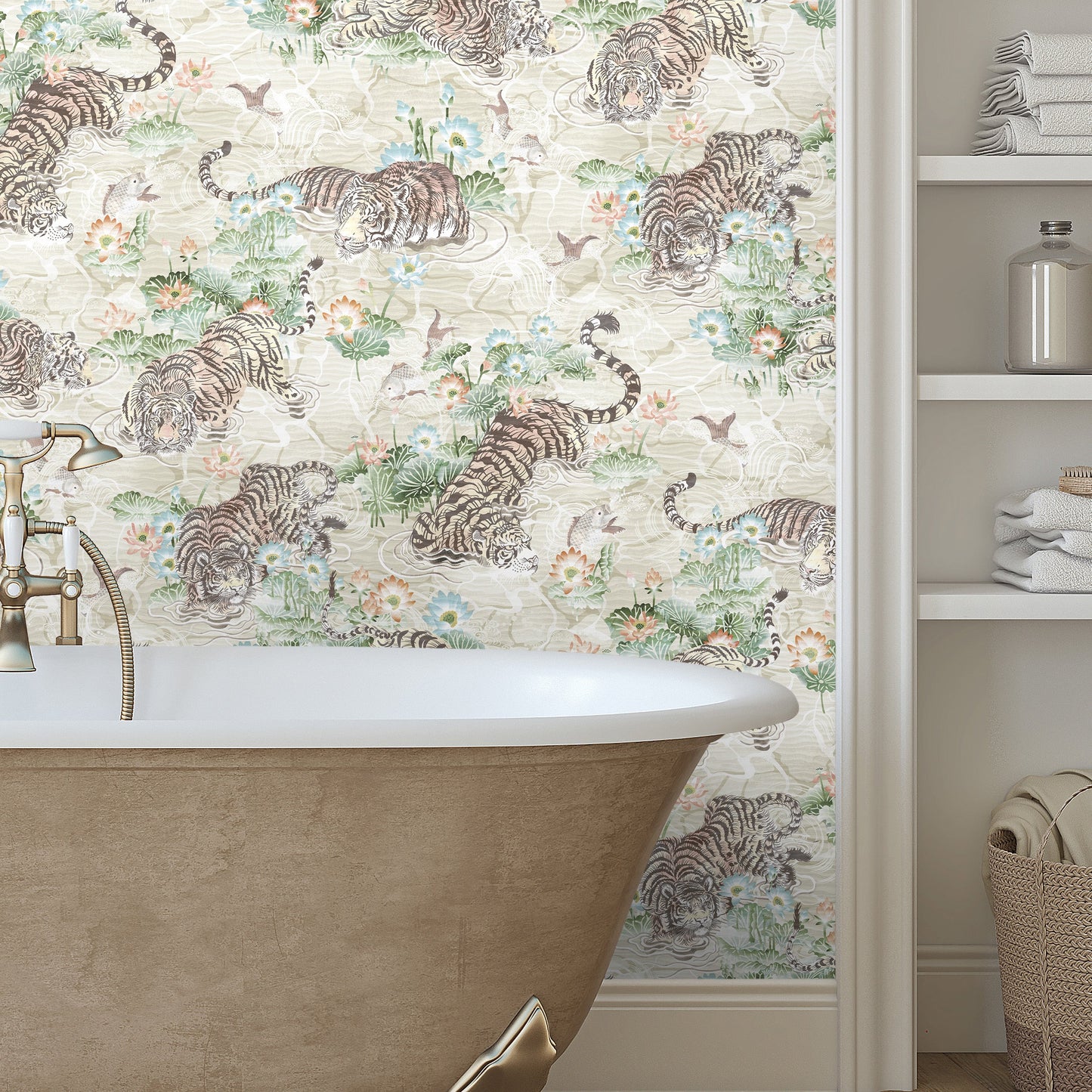 BRAND MCKENZIE Wallpaper Pattern No BMPP004/09C - Tiger Lily