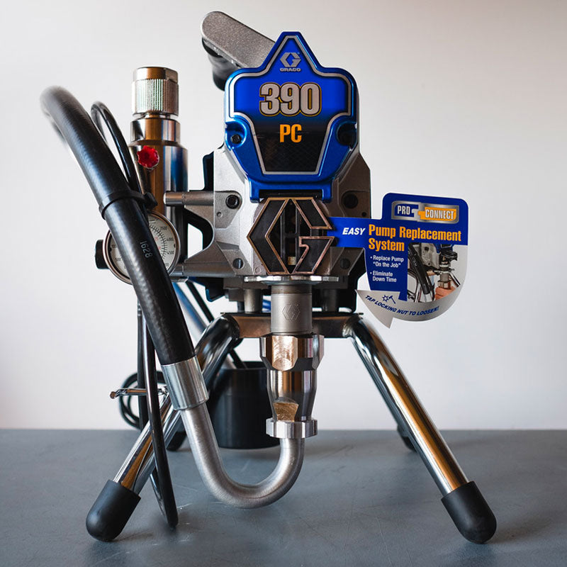 Graco 390 PC Electric Airless Sprayer, Stand 17C386