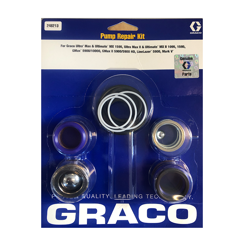 Graco Pump Repair Kit - Ultra Max II & Ultimate™ MX II 1095, 1595, GMax™ 5900/10000, GMax II 5900/5900 HD, LineLazer™ 5900, Mark V 248213