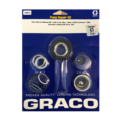 Graco Pump Repair Kit - Ultra® Max II & Ultimate MX™ II 695 & 795, GMax™, Gmax II 3900 & LineLazer™ 3900, Ultra Max & Ultimate MX 795 & 1095 248212