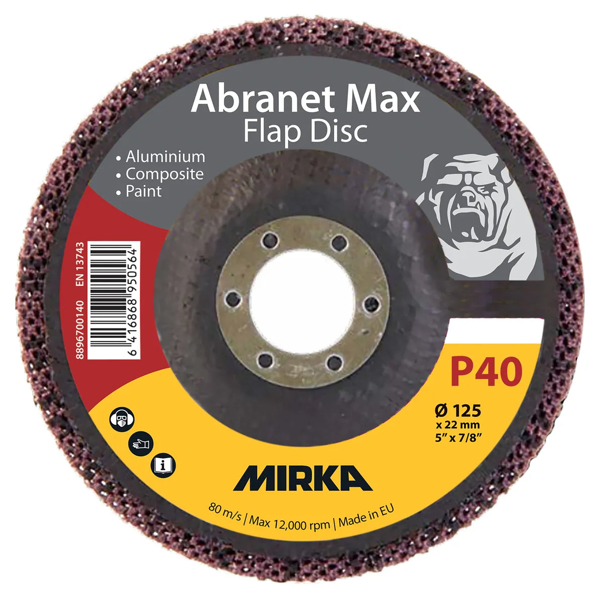 Mirka Abranet® Max Flap 125mm Ø Disc Range