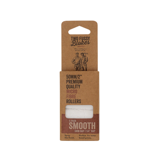 Two Fussy Blokes 50mm Microfibre roller sleeves 5mm Nap 4 pack