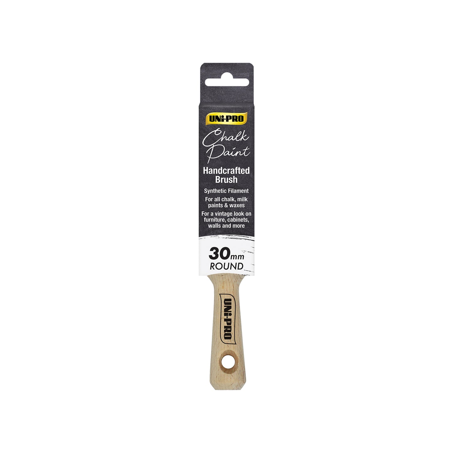 Uni-Pro Handcrafted Chalk Paint Brush 30mm