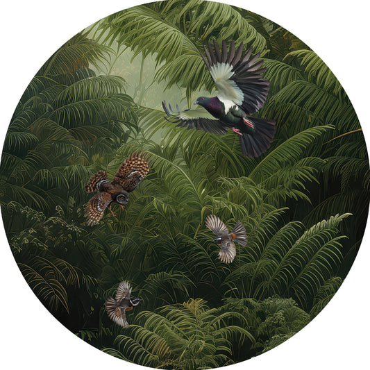 CIRQUE Act Two Pattern No FANCY FLIGHT circle mural wallpaper