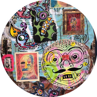 DESIGNER COLLECTIVE Pattern No 66220 by Annabel Taylor Home - SoHo circle mural swatch