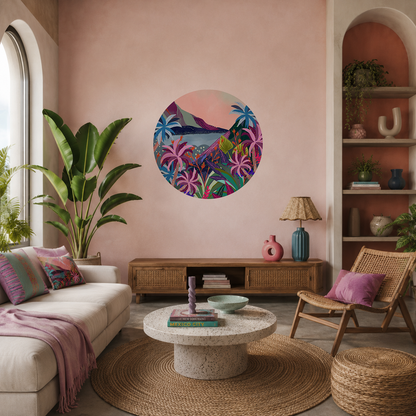 DESIGNER COLLECTIVE Pattern No 66222 by Archana Bhurke Design - Trippie Toi circle mural roomset image