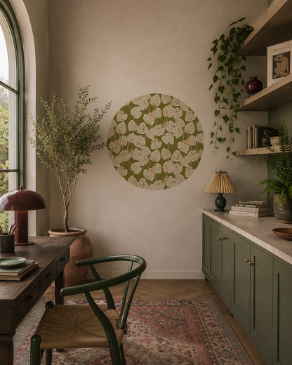 DESIGNER COLLECTIVE Pattern No 66226 by Josephine Lorelle Design - Kawakawa circle mural roomset image