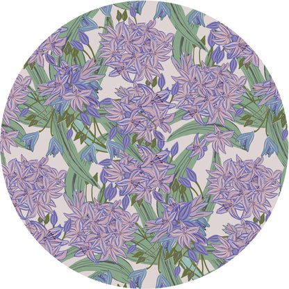 DESIGNER COLLECTIVE Pattern No 66227 by Josephine Lorelle Design - Agapanthus circle mural swatch