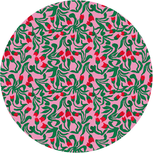 DESIGNER COLLECTIVE Pattern No 66229 by Laura Hebbend Design - Little Red circle mural swatch