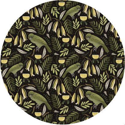 DESIGNER COLLECTIVE Pattern No 66230 by Mel Armstrong Design - Kakapo circle mural swatch