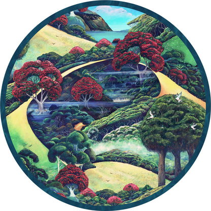 DESIGNER COLLECTIVE Pattern No 66236 by Saddleback Studios - Pukerua Bay circle mural swatch
