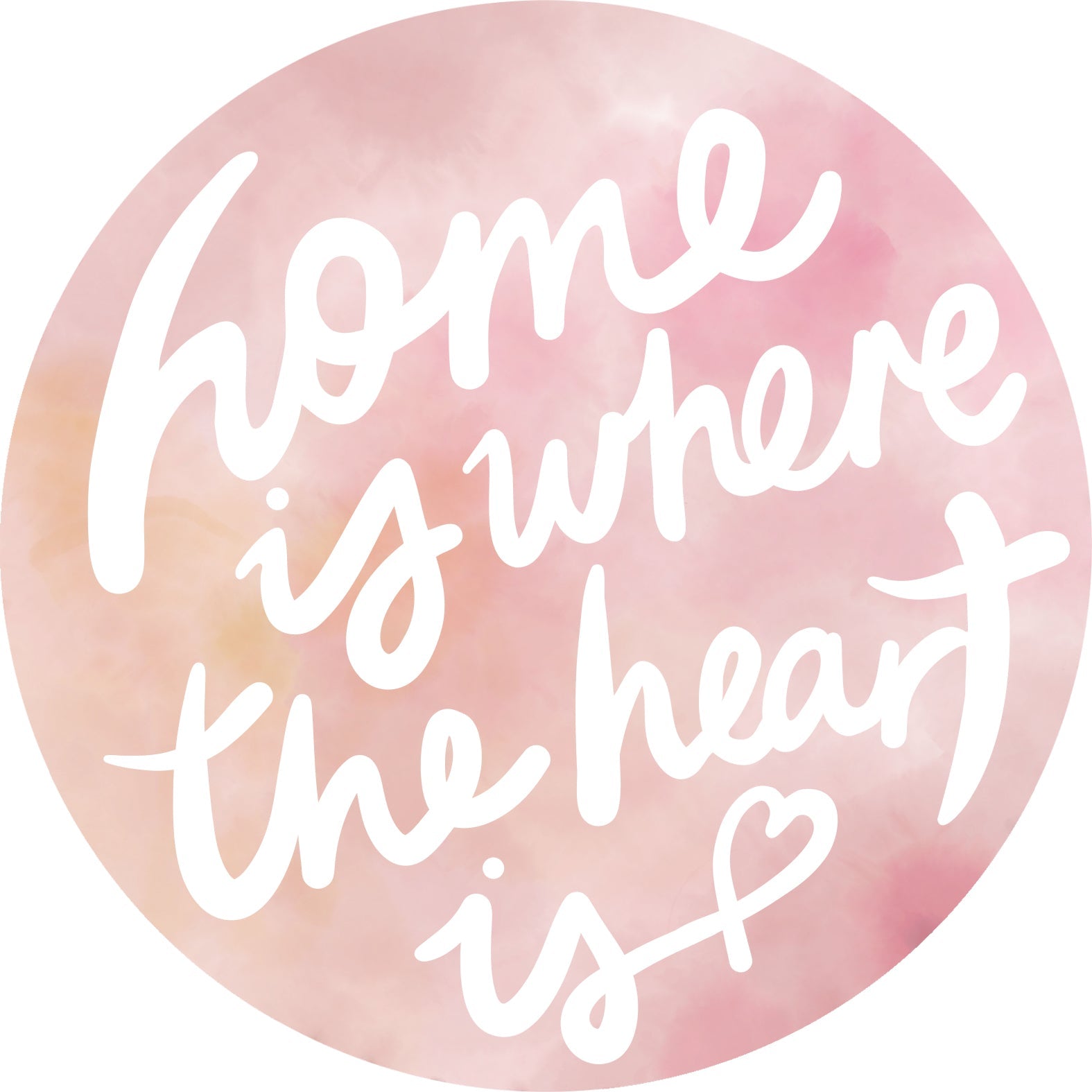 DESIGNER COLLECTIVE Pattern No 66240 by Tiny Giraffe - Home is where the heart is circle mural swatch