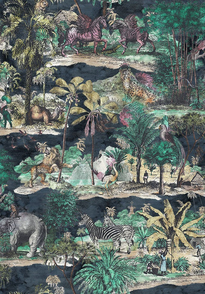 BRAND MCKENZIE Wallpaper Pattern No BMTD001/04B - Animal Islands