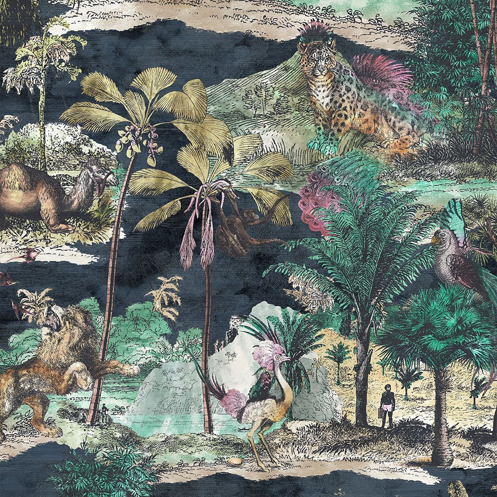 BRAND MCKENZIE Wallpaper Pattern No BMTD001/04B - Animal Islands