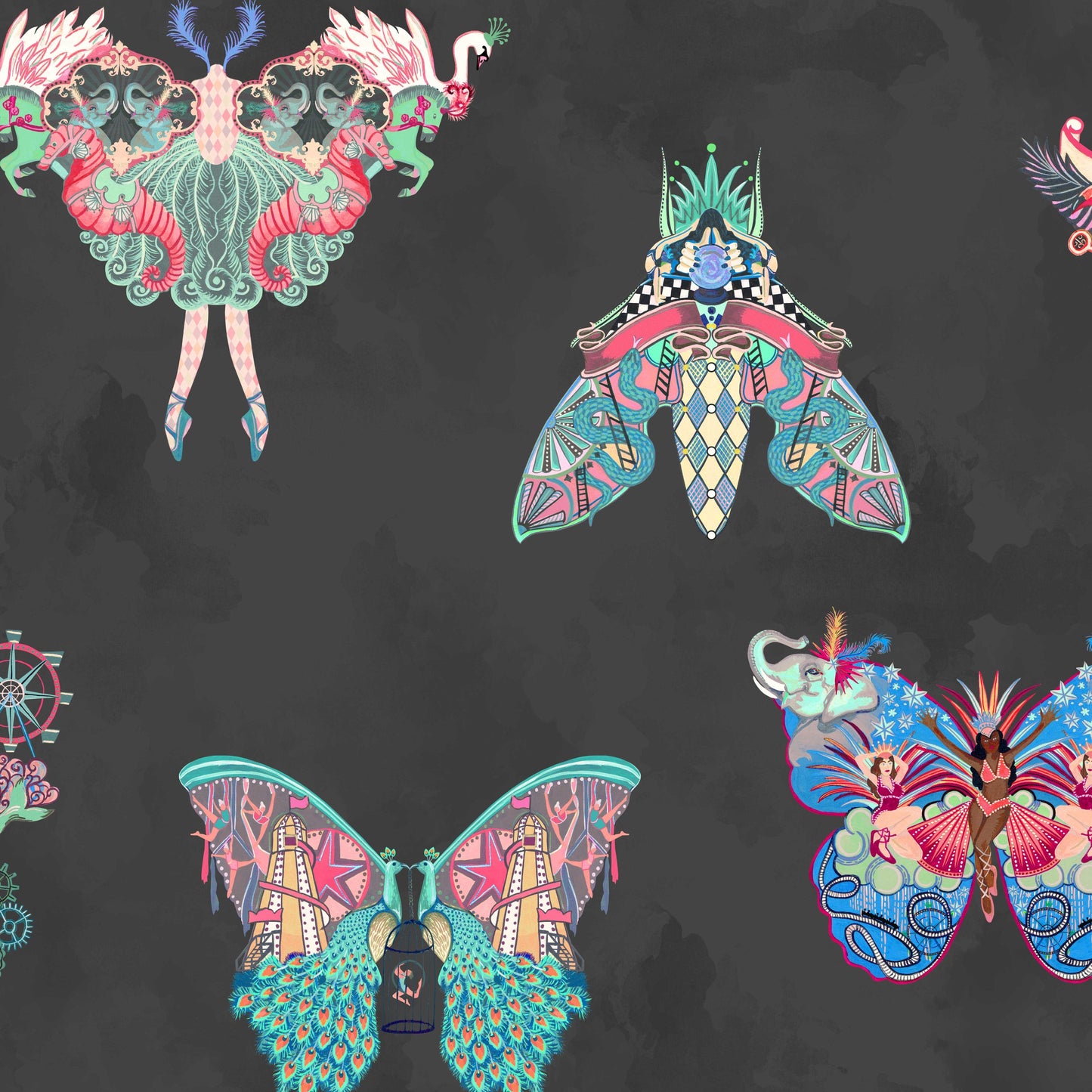 BRAND MCKENZIE Wallpaper Pattern No BMCF003/02C - Butterfly Effect