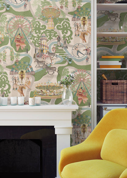 BRAND MCKENZIE Wallpaper Pattern No BMCF003/03B - Carnival Map