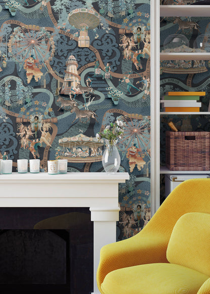 BRAND MCKENZIE Wallpaper Pattern No BMCF003/03D - Carnival Map