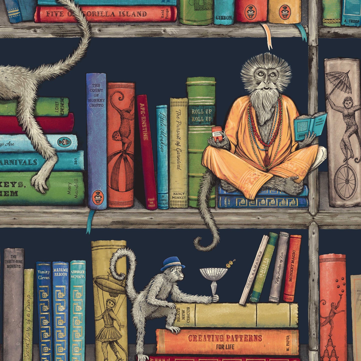 BRAND MCKENZIE Wallpaper Pattern No BMCF003/08A - Monkey Library