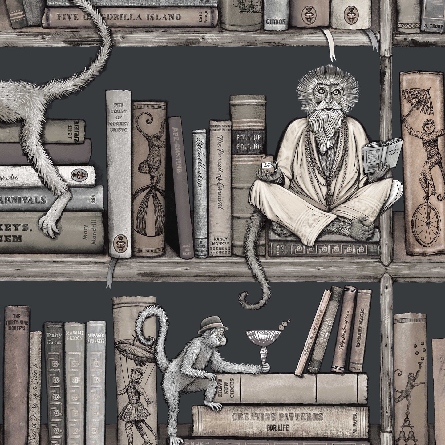 BRAND MCKENZIE Wallpaper Pattern No BMCF003/08B - Monkey Library