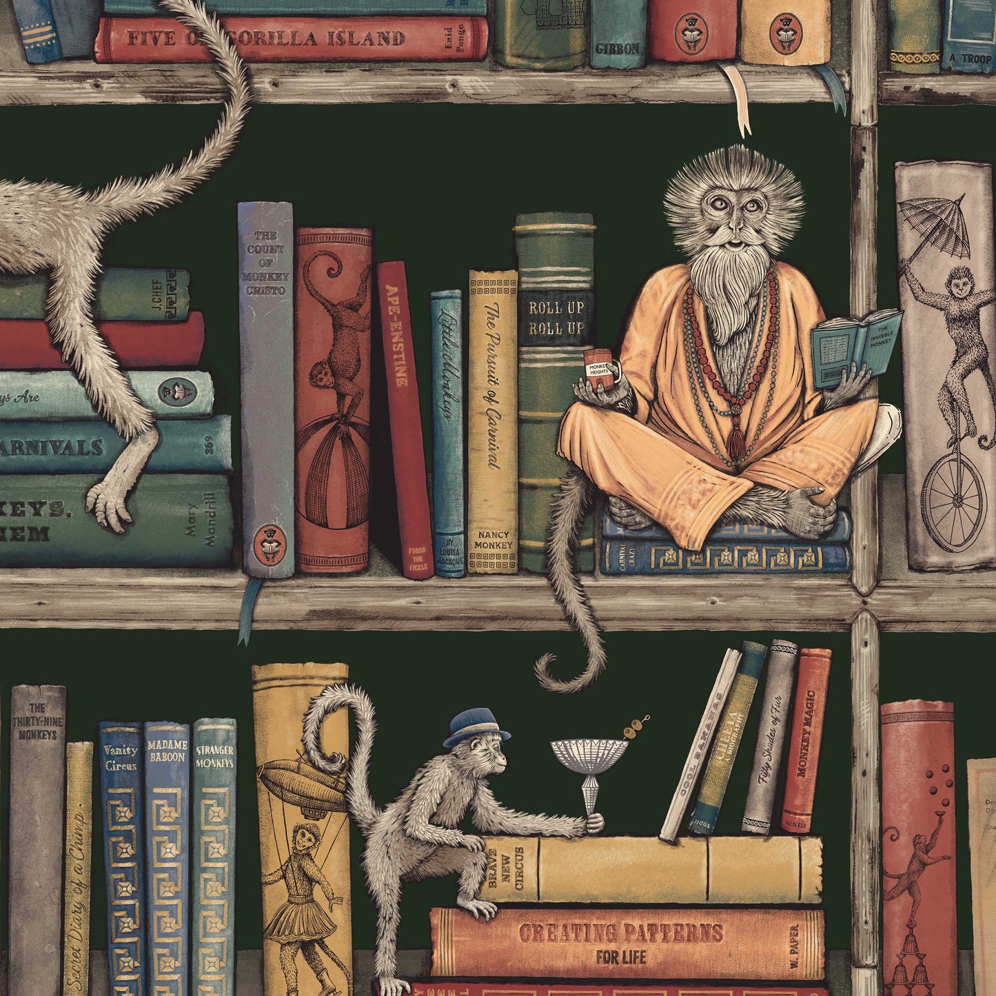 BRAND MCKENZIE Wallpaper Pattern No BMCF003/08C - Monkey Library