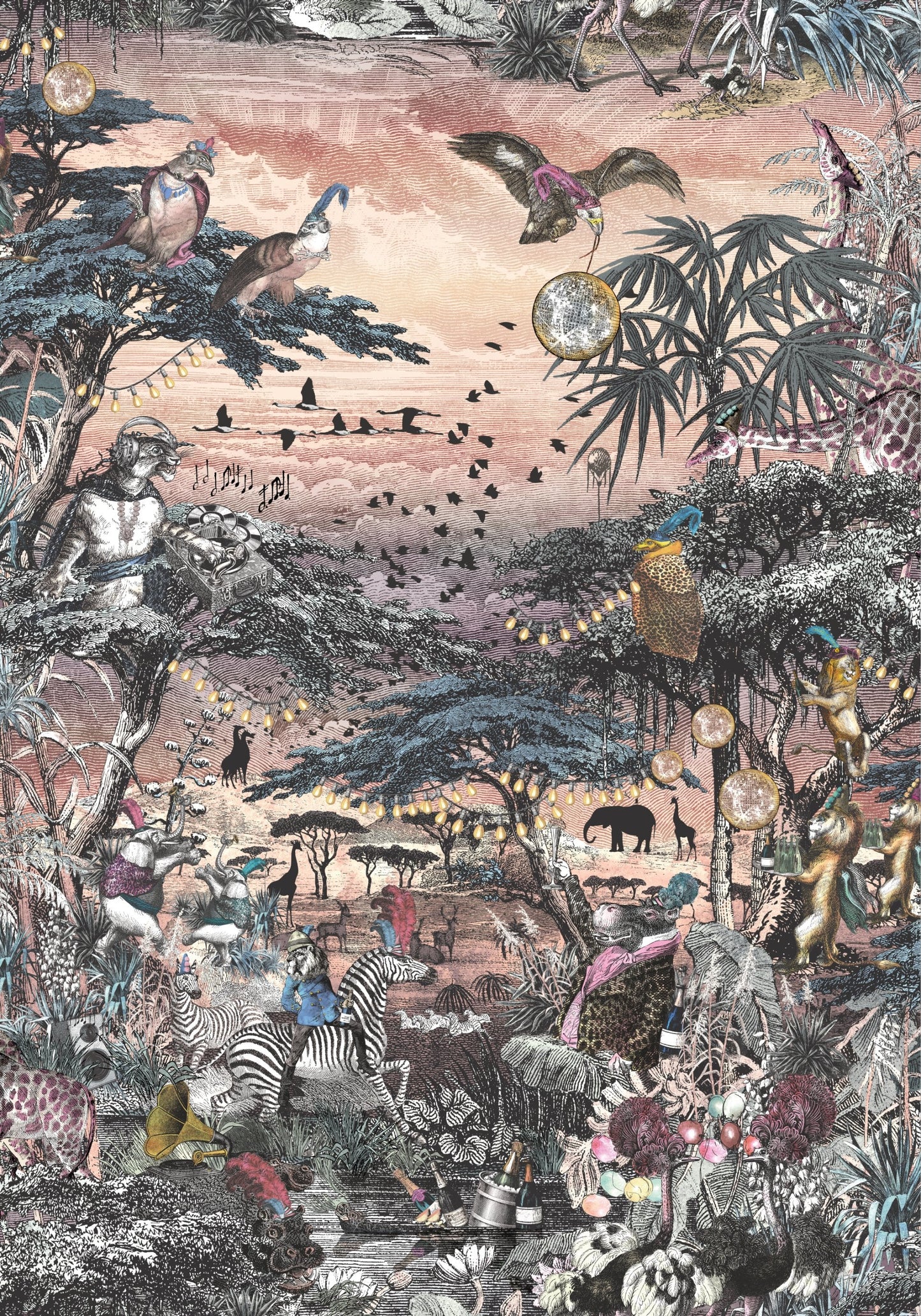 BRAND MCKENZIE Wallpaper Pattern No BMGI006/01B - Club Safari