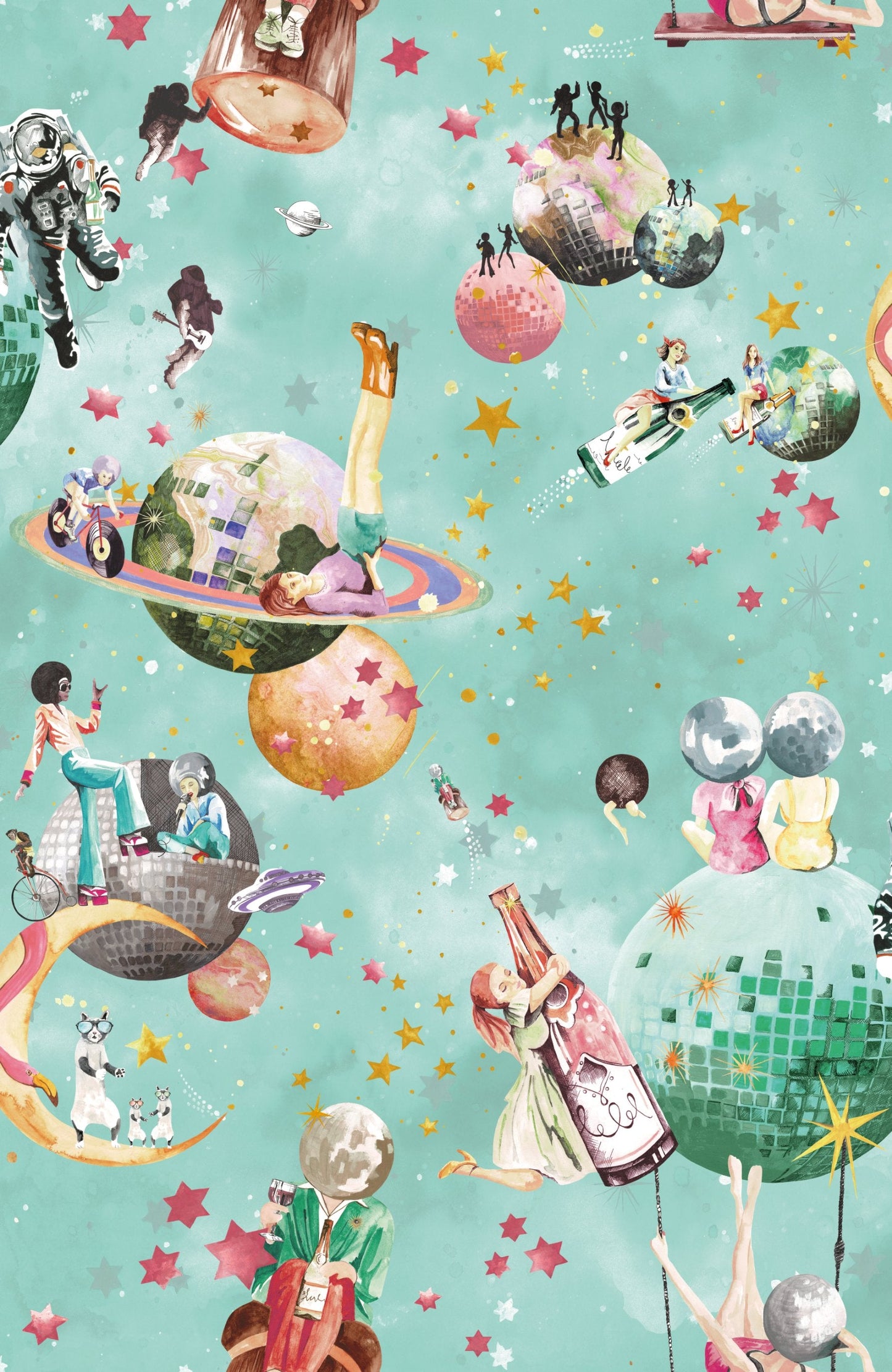 BRAND MCKENZIE Wallpaper Pattern No BMGI006/02A - Cosmic Groove