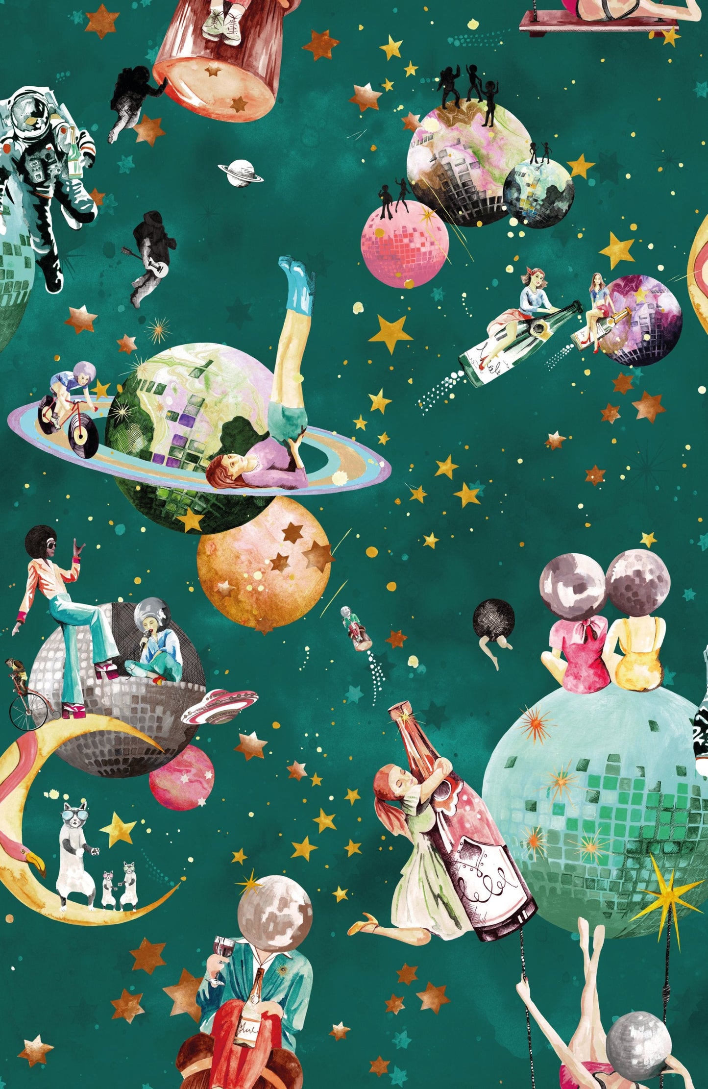 BRAND MCKENZIE Wallpaper Pattern No BMGI006/02B - Cosmic Groove