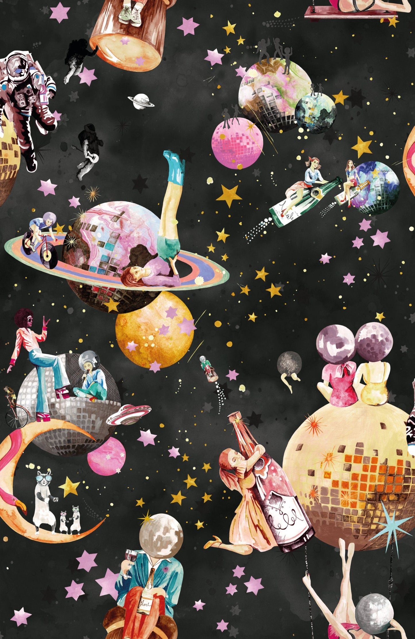 BRAND MCKENZIE Wallpaper Pattern No BMGI006/02C - Cosmic Groove