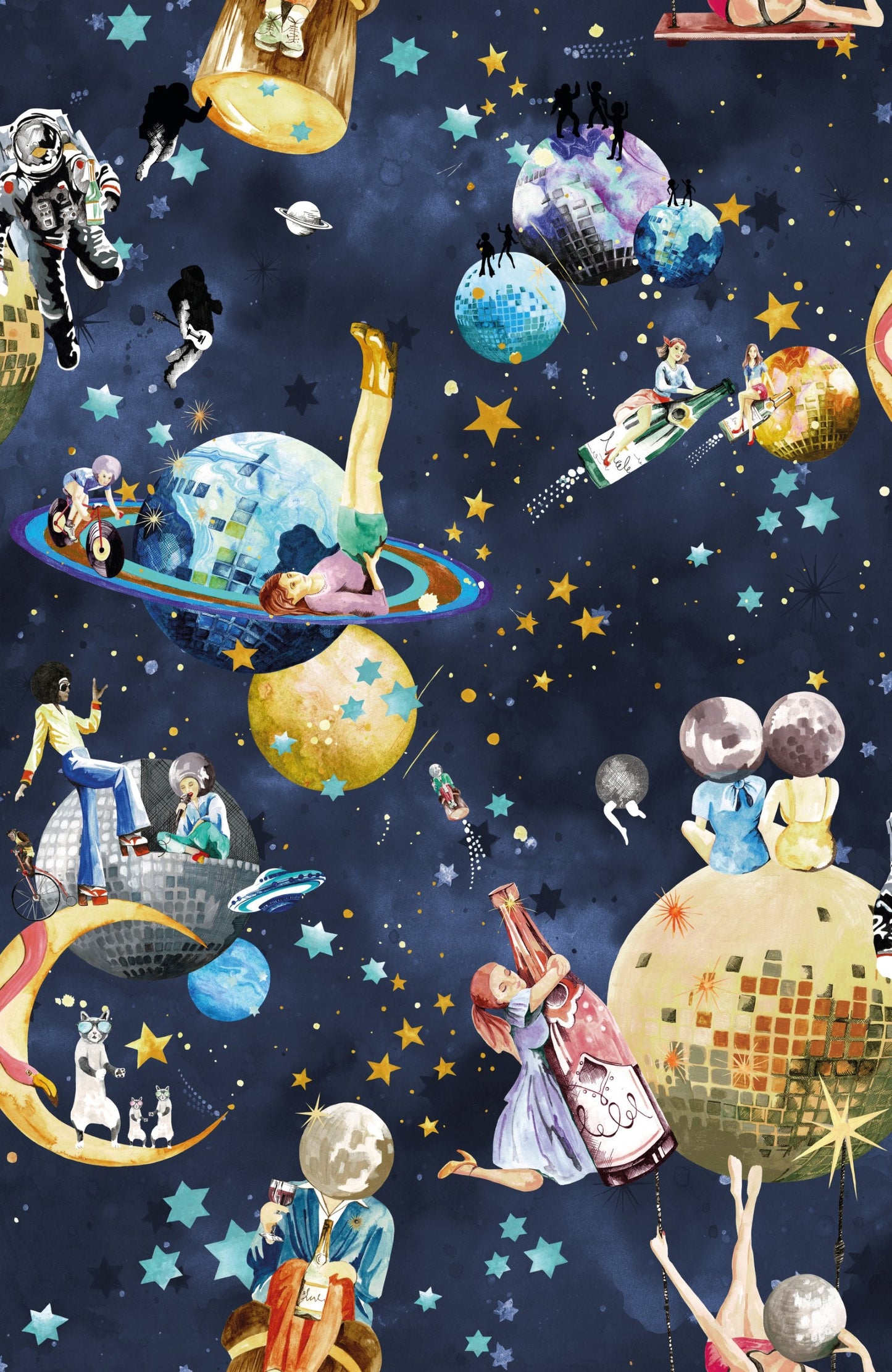 BRAND MCKENZIE Wallpaper Pattern No BMGI006/02D - Cosmic Groove