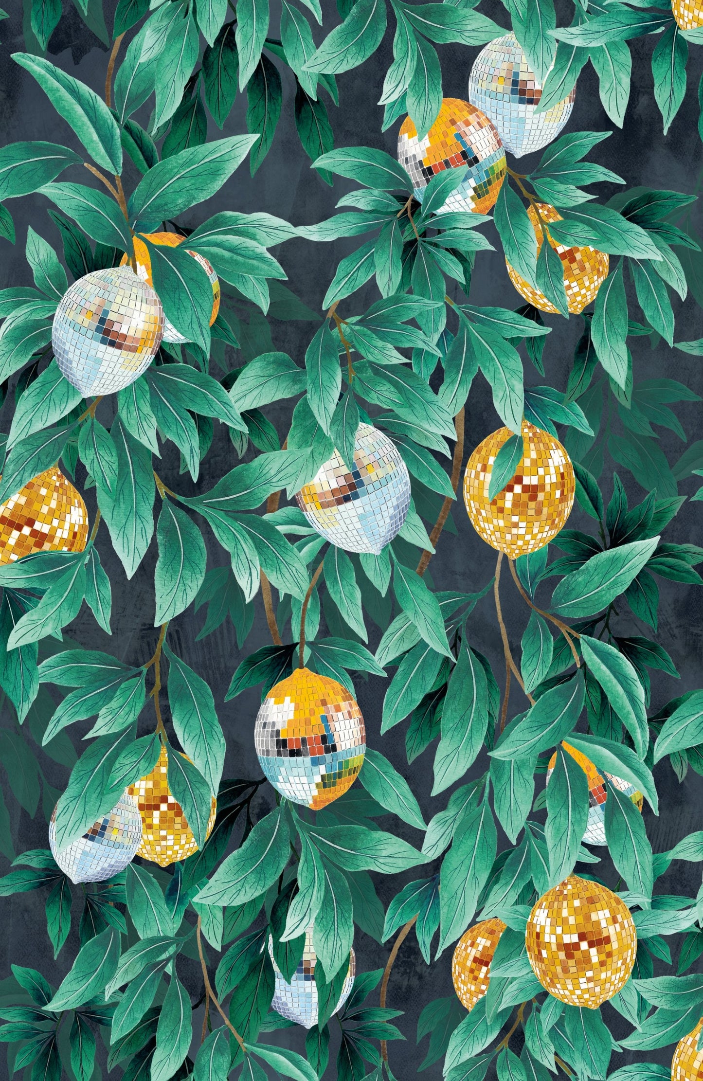 BRAND MCKENZIE Wallpaper Pattern No BMGI006/04B - Disco Lemons