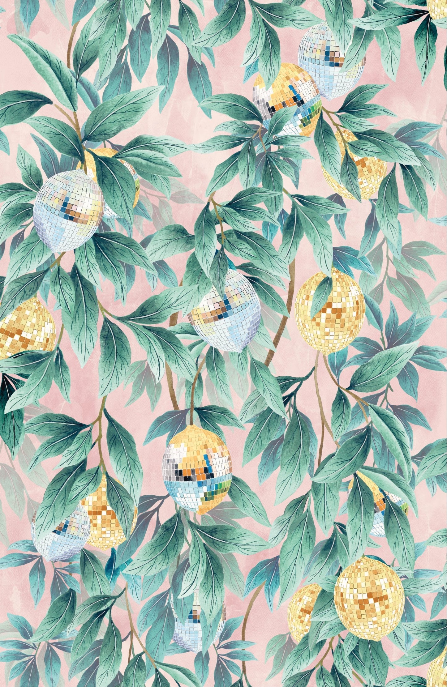 BRAND MCKENZIE Wallpaper Pattern No BMGI006/04D - Disco Lemons