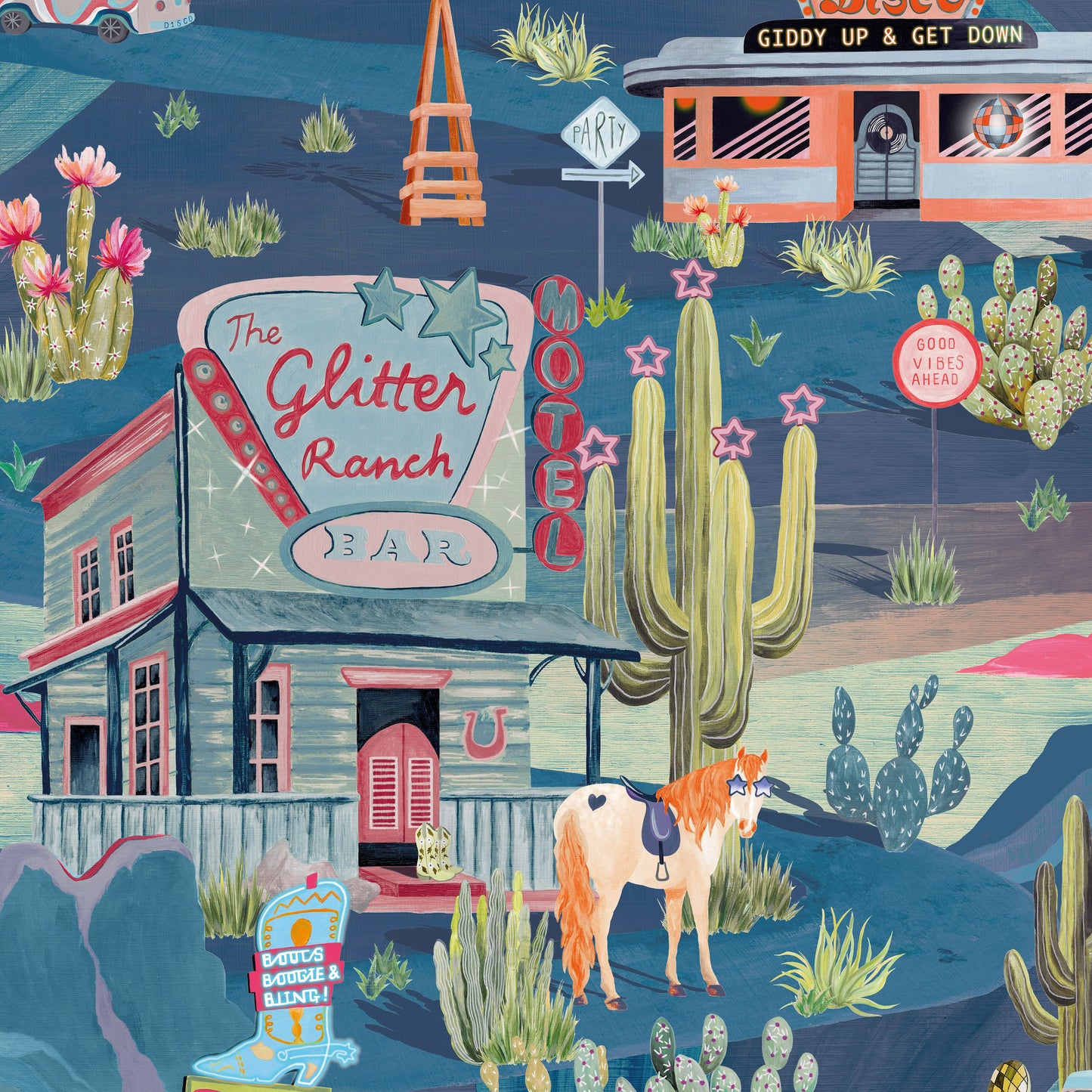 BRAND MCKENZIE Wallpaper Pattern No BMGI006/08B - The Glitter Ranch