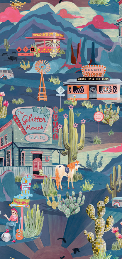 BRAND MCKENZIE Wallpaper Pattern No BMGI006/08B - The Glitter Ranch
