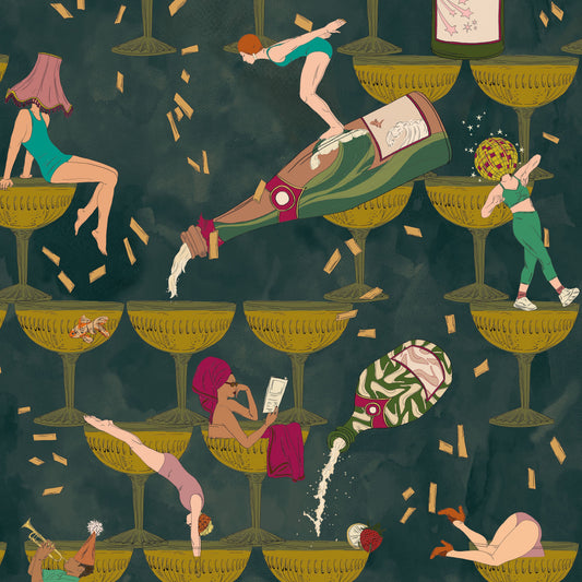 BRAND MCKENZIE Wallpaper Pattern No BMGI006/09B - The Grand Pour