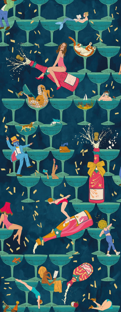 BRAND MCKENZIE Wallpaper Pattern No BMGI006/09C - The Grand Pour