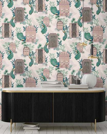 BRAND MCKENZIE Wallpaper Pattern No BMHD002/06B - Peacock Manor