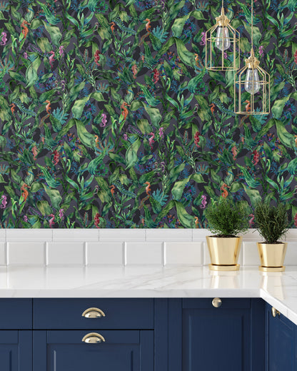 BRAND MCKENZIE Wallpaper Pattern No BMHD002/08B - Seahorse Mangrove