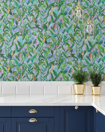 BRAND MCKENZIE Wallpaper Pattern No BMHD002/08C - Seahorse Mangrove