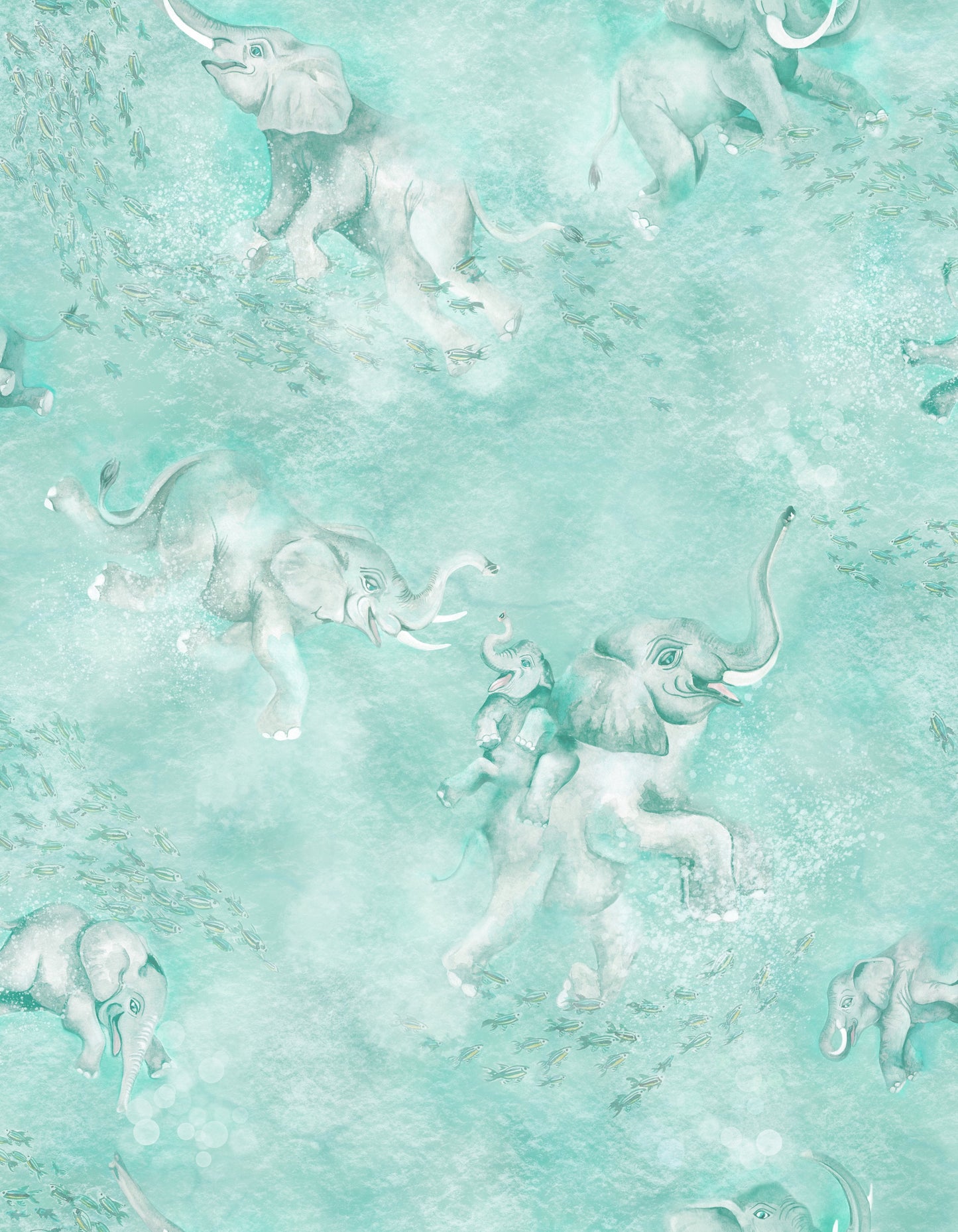 BRAND MCKENZIE Wallpaper Pattern No BMPP004/02A - Elephant Breaststroke