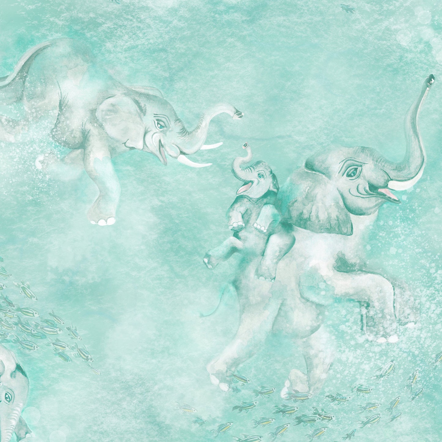 BRAND MCKENZIE Wallpaper Pattern No BMPP004/02A - Elephant Breaststroke