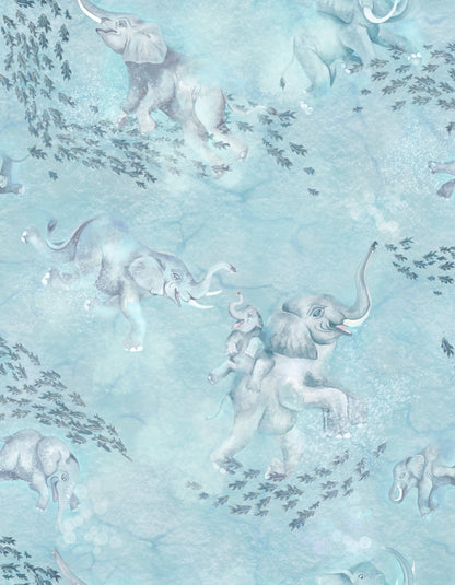 BRAND MCKENZIE Wallpaper Pattern No BMPP004/02B - Elephant Breaststroke