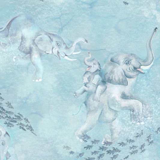BRAND MCKENZIE Wallpaper Pattern No BMPP004/02B - Elephant Breaststroke